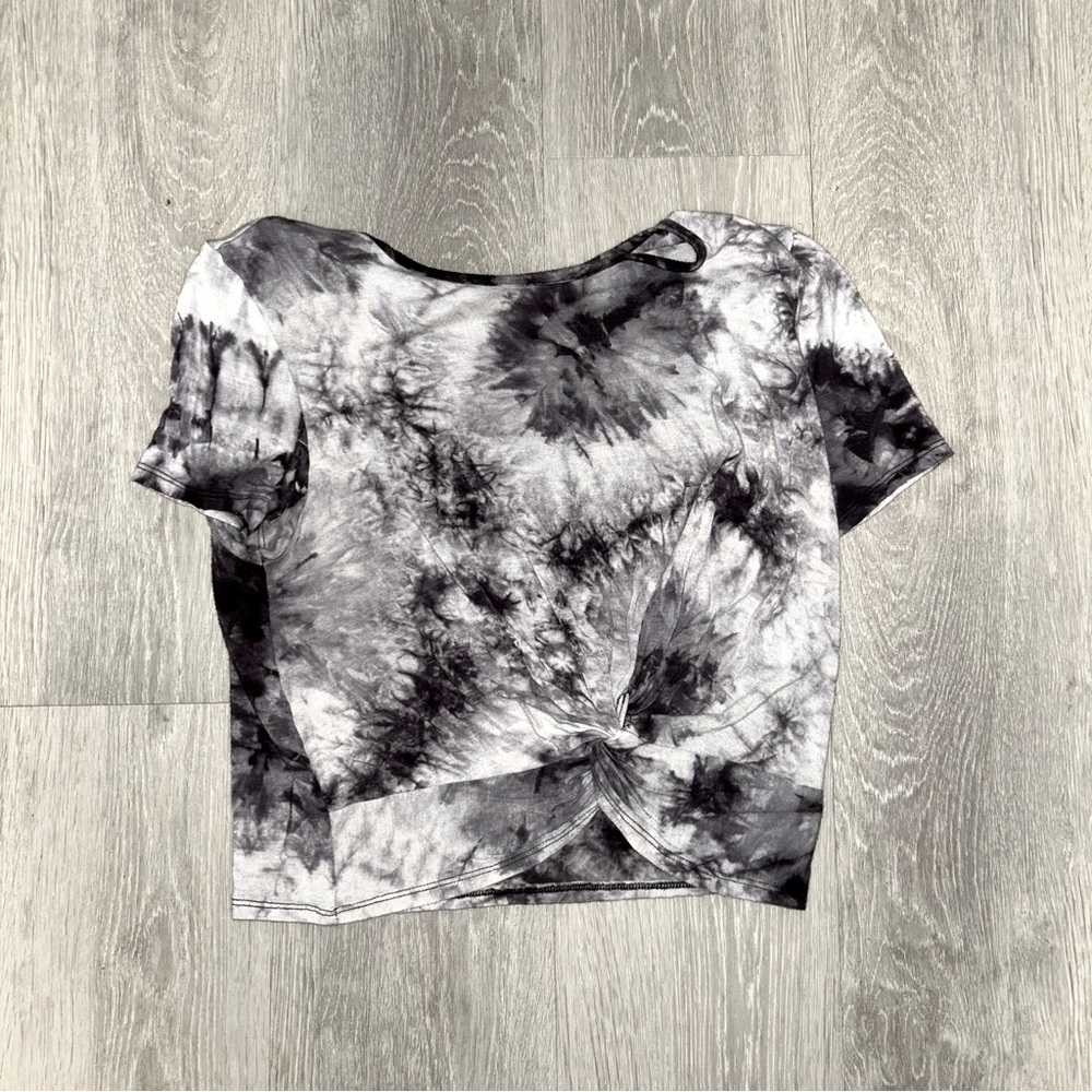 Tie-Dye Cropped Short Sleeve